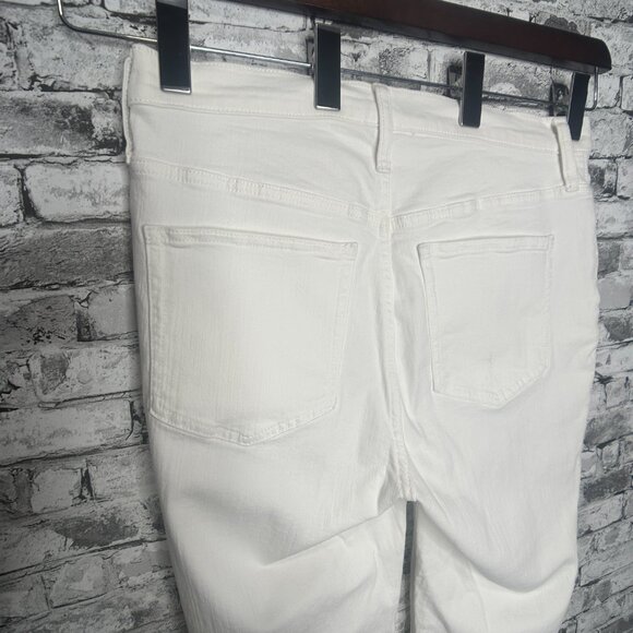 EUC J.Crew 9 in Demi Boot Crop White Jeans Size 32 - Picture 6 of 16